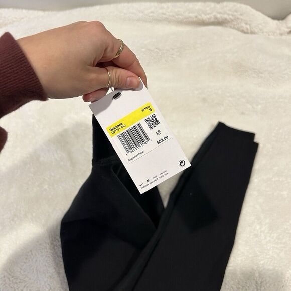 Nike Tight Fit High Rise‎ Full Length Legging CZ8528-010 Black-White Women Small - Picture 2 of 7